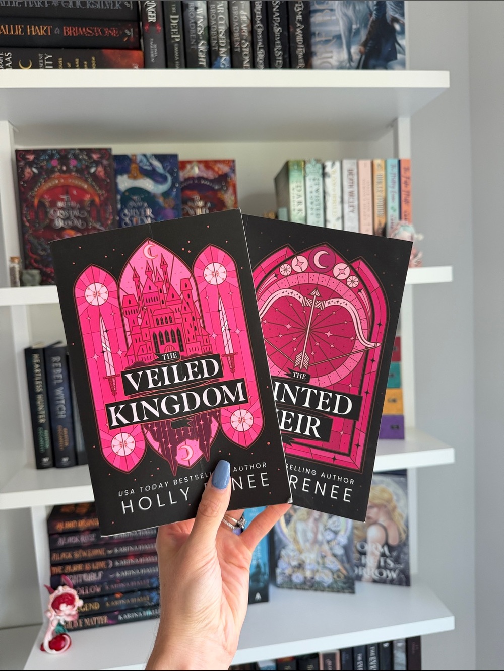 The Veiled Kingdom & The Hunted Heir — Holly Renee (Pink & Black Covers)